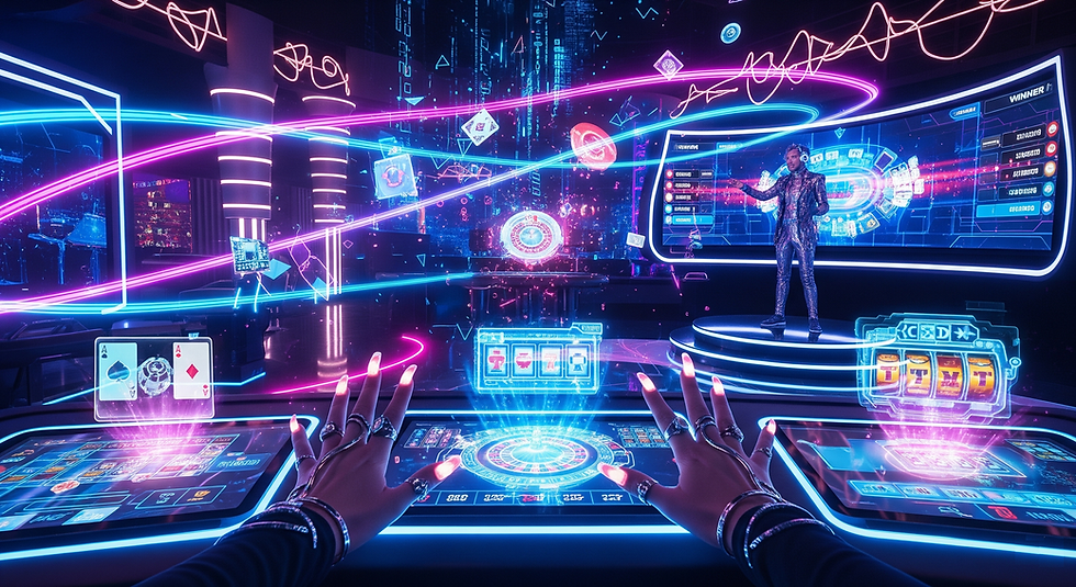Discover the future of live casino games! We go beyond traditional tables to explore the rise of game shows like Crazy Time and the potential of AR & VR.