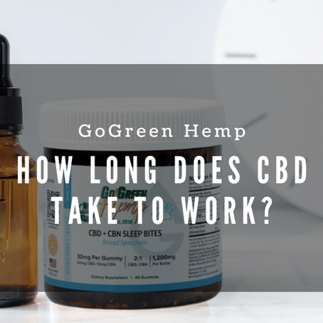 How Long Does CBD Take To Work