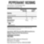 Thumbnail: Peppermint CBD Oil 1020mg supplement facts label 34mg per dropper