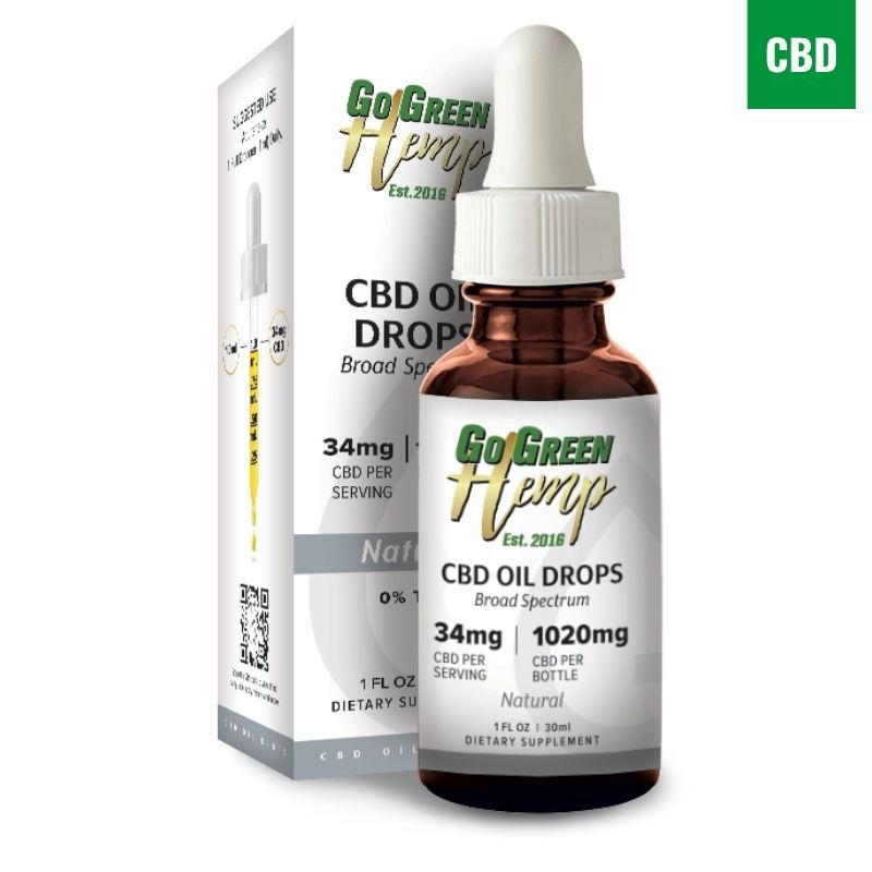 Thumbnail: Natural CBD Oil Tincture 1020mg high potency CBD oil THC-free
