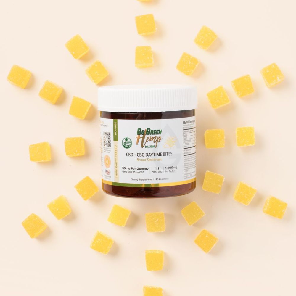 CBG + CBD Gummies for Daytime | 1200mg | THC-Free | Vegan