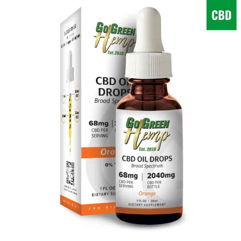 CBD Oil Orange | 300mg-2040mg | Citrus Flavor | THC-Free CBD Oil Orange | 300mg-2040mg | Citrus Flavor | THC-Free