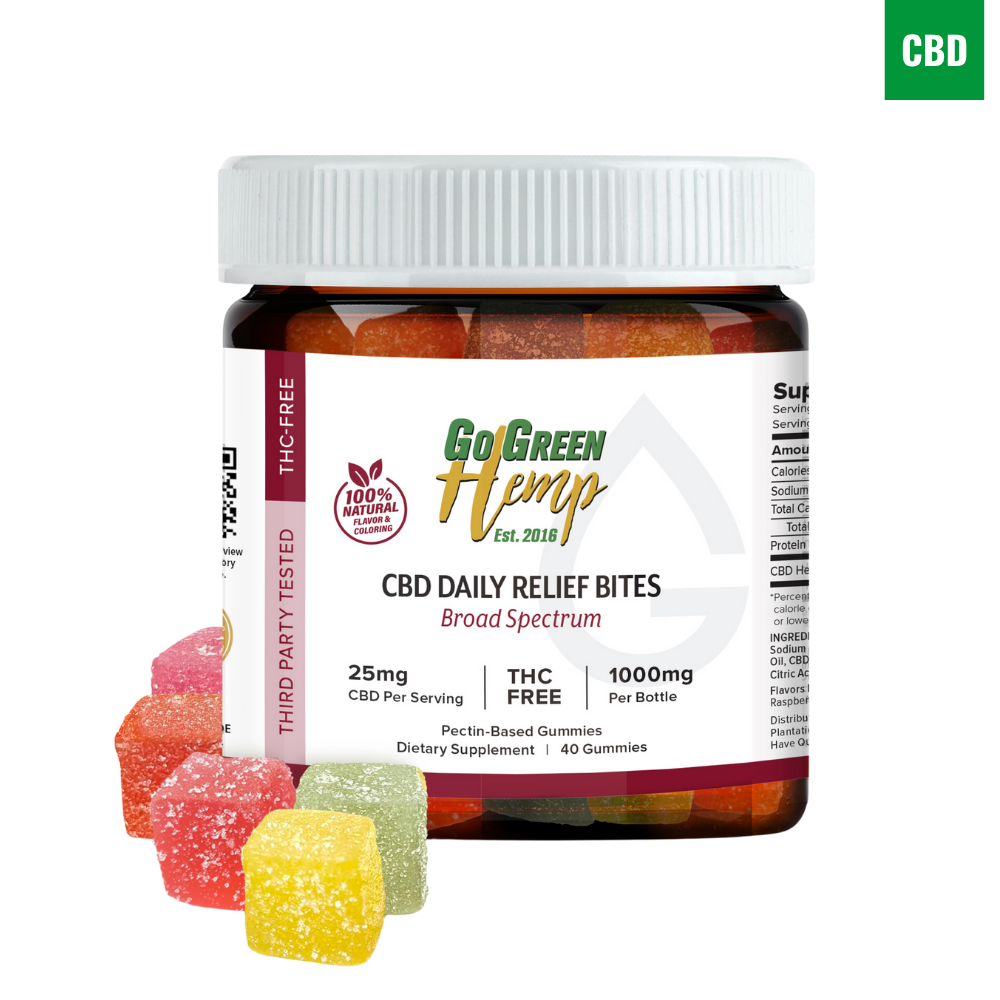 CBD Daily Relief Bite CBD Gummies 1000mg