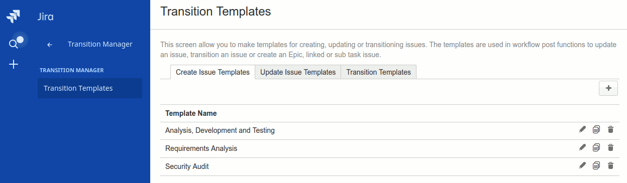 open issues list template