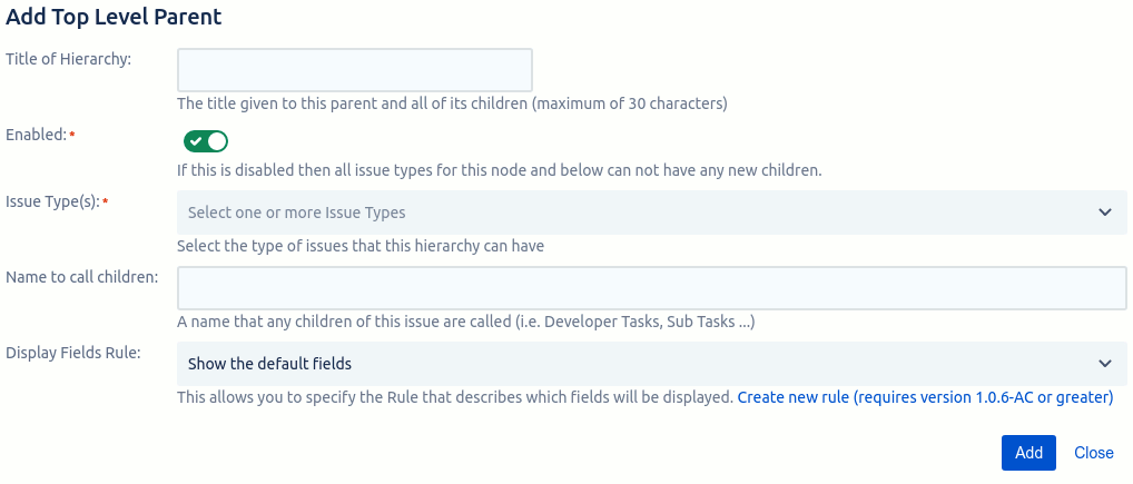 Add new top level parent