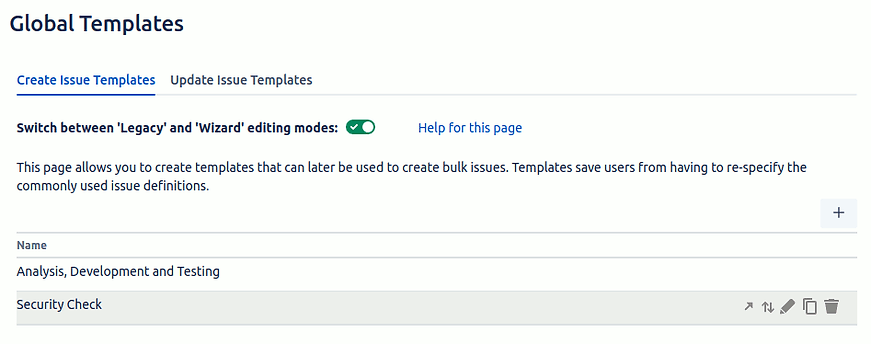 Global Templates
