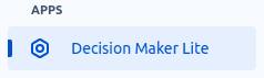 Decision Maker Lite project menu option