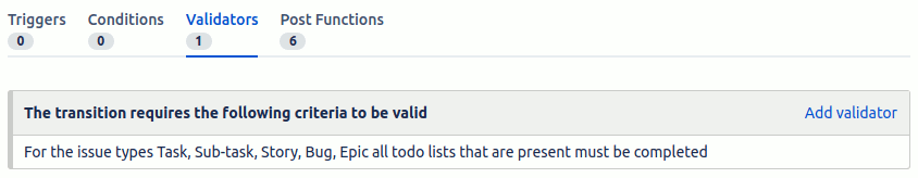 The description of the all todo lists must be completed validator