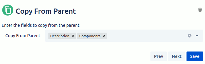Copy details from parent issue