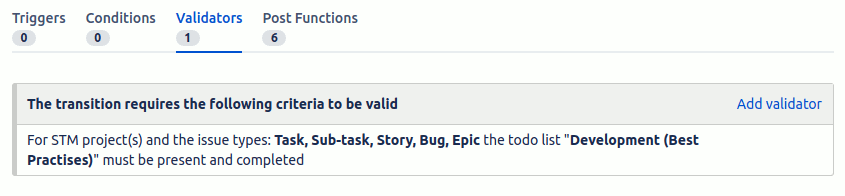 Description of the todo list must be completed validator
