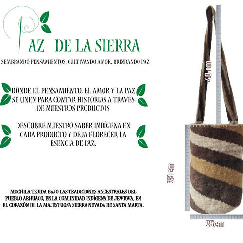 Mochila Urumu oscura PAZ de la Sierra