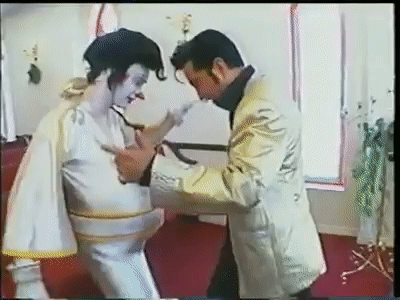 Jesse Garon as Elvis Wedding clowns in Las Vegas