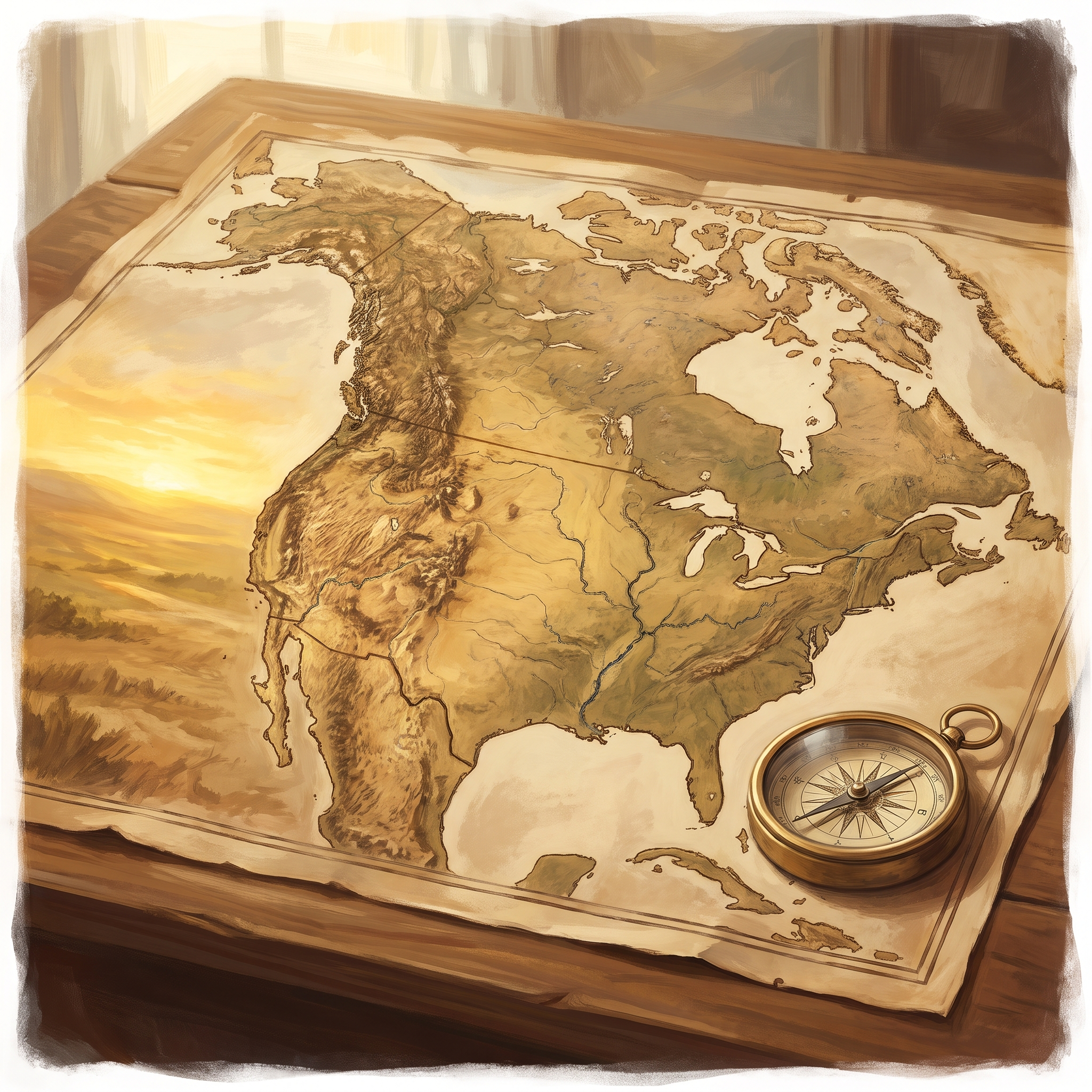 The Growing Nation Map illustration