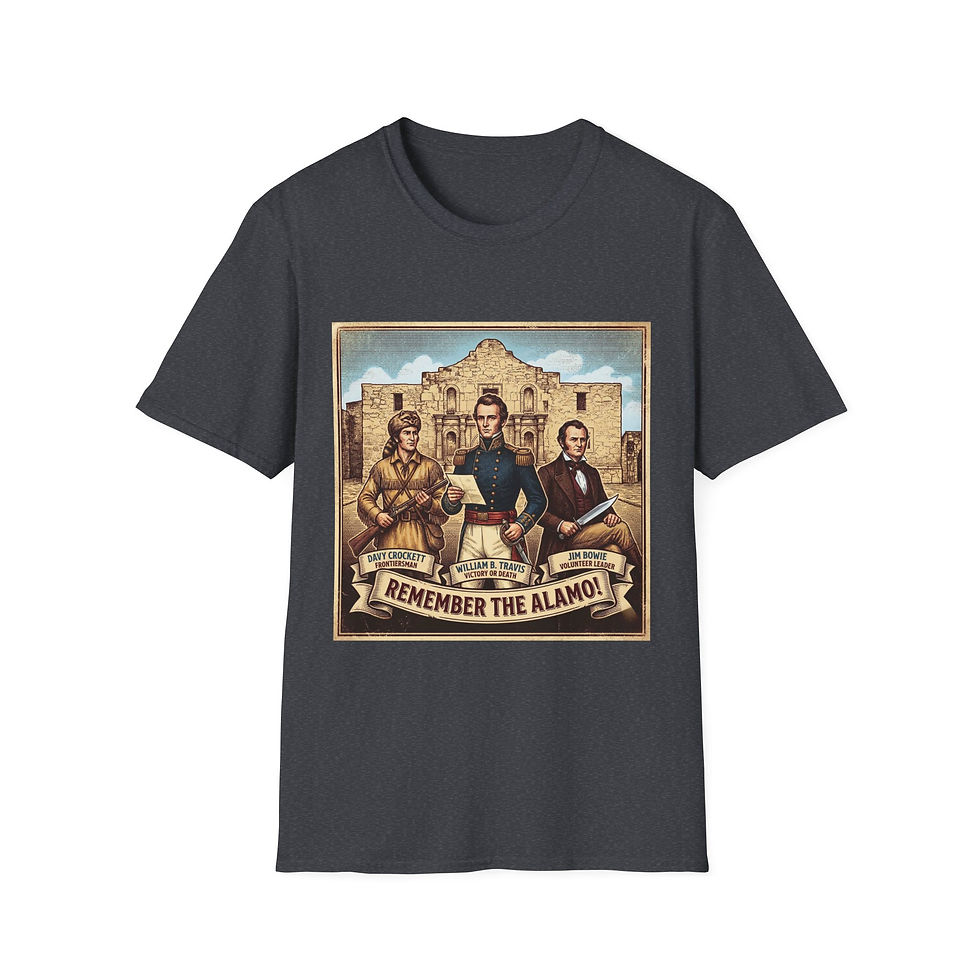 Thumbnail: Remember The Alamo T-Shirt — Vintage Texas History Graphic Tee