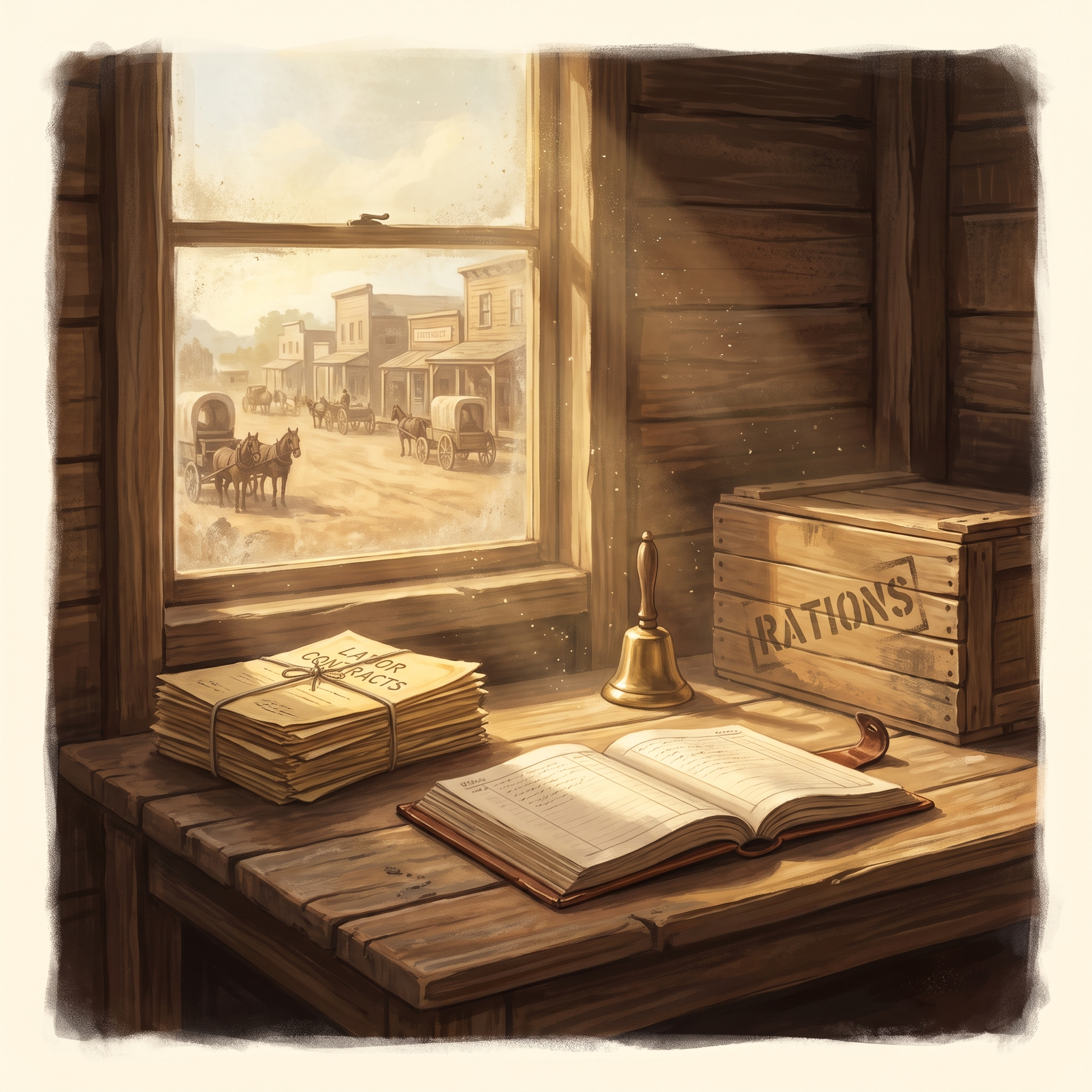 Bureau Agent: 1866 illustration