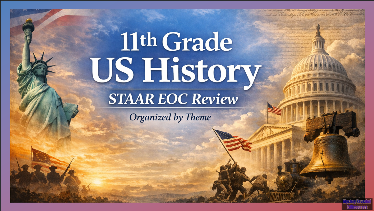 Master the Exam: 11th Grade U.S. History STAAR EOC Thematic Review Slide Deck