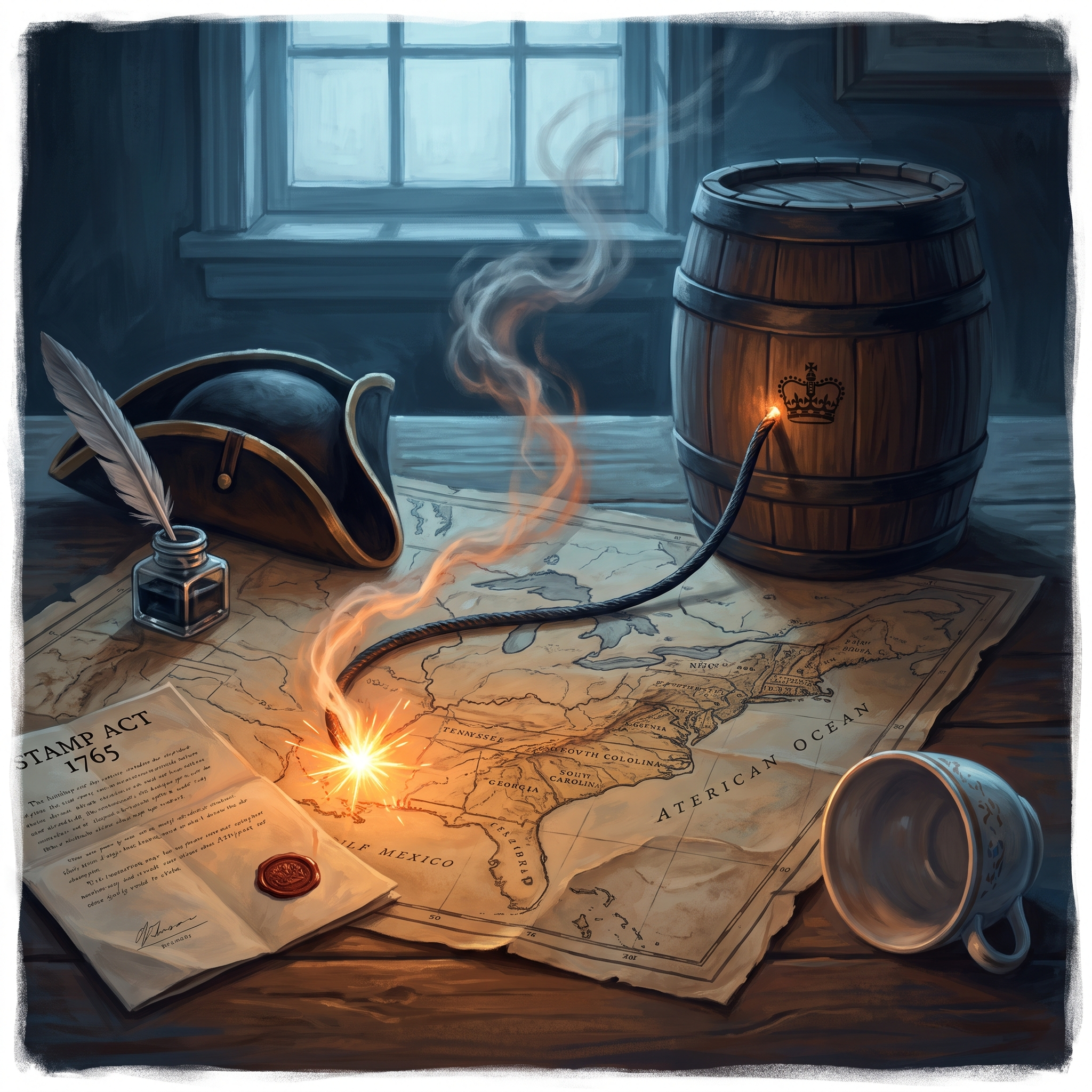 The Burning Fuse: Road to Revolution illustration