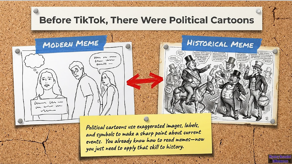 Thumbnail: Slide Deck Notes Bundle - 8th Grade US History End of Year/STAAR Review by Theme