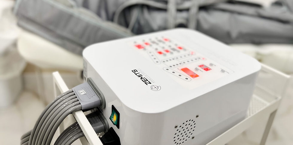 zemits machine for Lymphatic Drainage Pressotherapy in Infinity Wellness