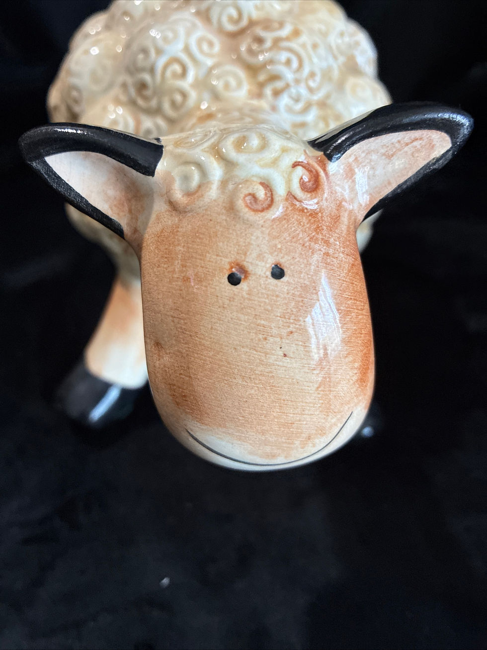 Thumbnail: Whimsical Ceramic Sheep Piggy Bank4.5" Tall X 8" Long