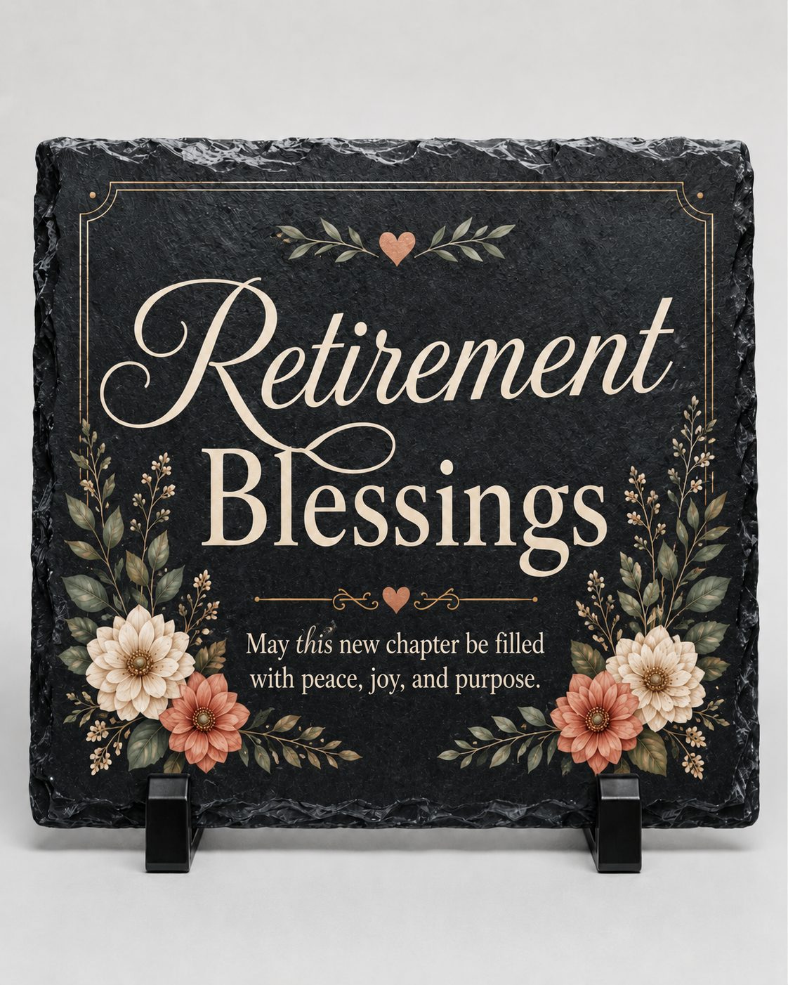 Retirement Blessings Photo Slate