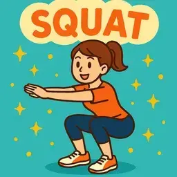 膝の痛い人のスクワット方法