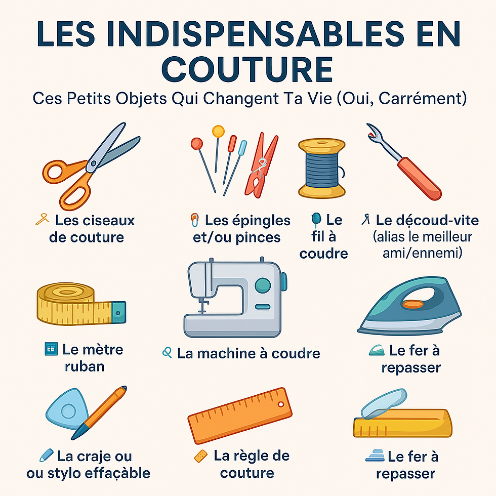 🧵 Les Indispensables en Couture : Ces Petits Objets Qui Changent Ta Vie (Oui, Carrément)