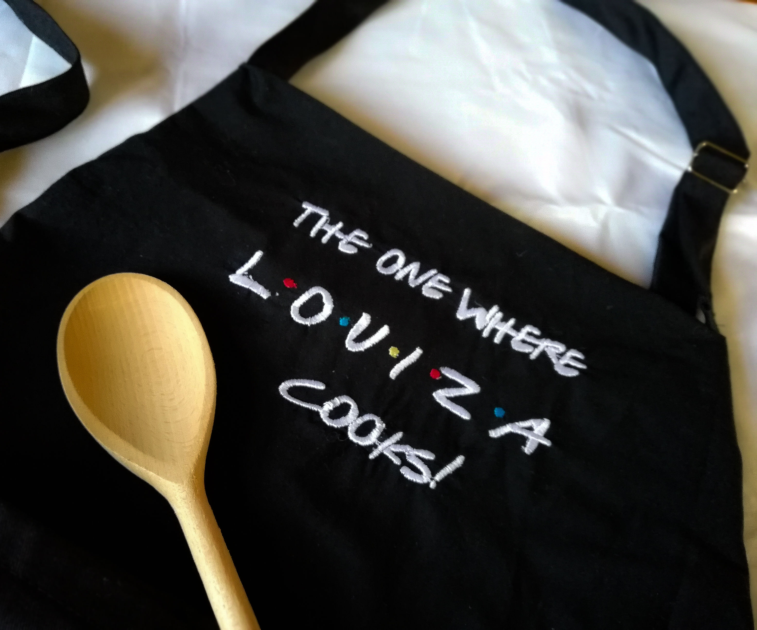 Friends inspired Chef  Apron embroidered