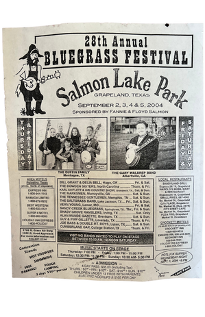 28th Annual Bluegrass Festival, Sept 2,3,4,5, 2004 (flyer)