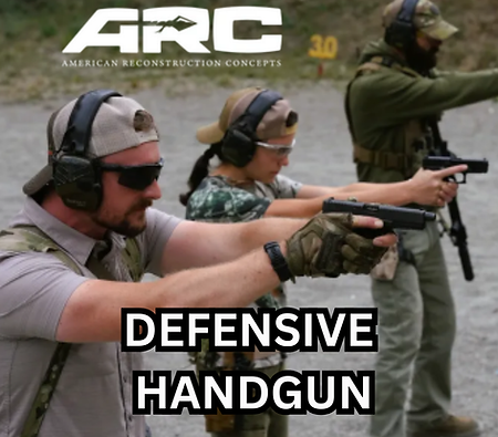 Photo of class in "Defensive Handgun" training.