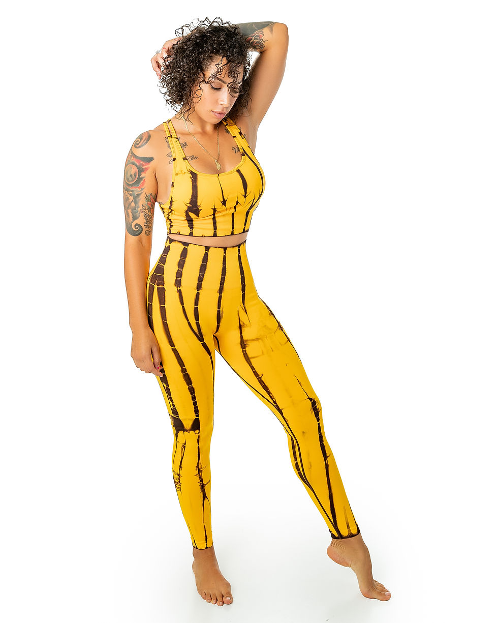 Thumbnail: Buy Tie Dye Mesh Legging Sets