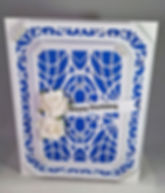 Happy Birthday (Blue White)
