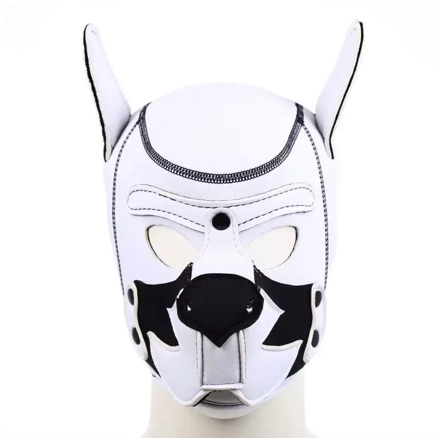 Color mixing Puppy Play Dog Hood Headgear Bdsm Bondage Restraint Strap