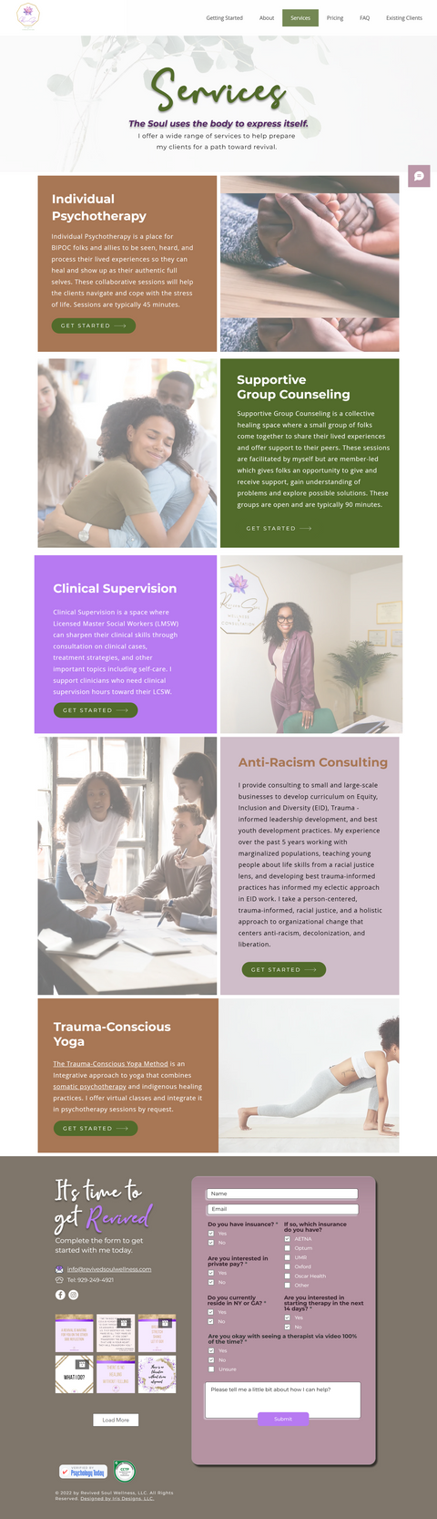 Therapist Website Design Template