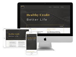 Credit Repair Agency called Healthy Credit Better Life Website Designed by Iris Designs