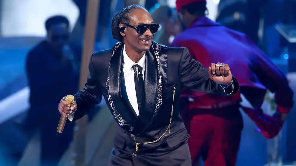 Snoop Dogg performs on stage