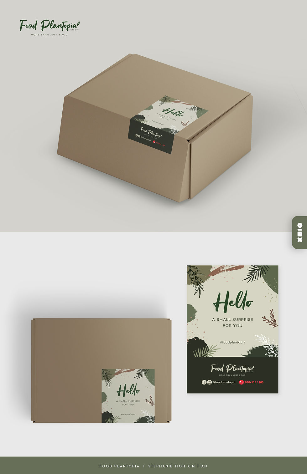 Food Plantopia Packaging Sticker Design