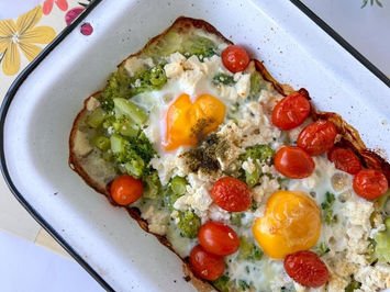 Pastel de brócoli, huevo y ricota