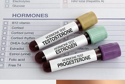 Laboratory blood samples for hormone replacement therapy monitoring