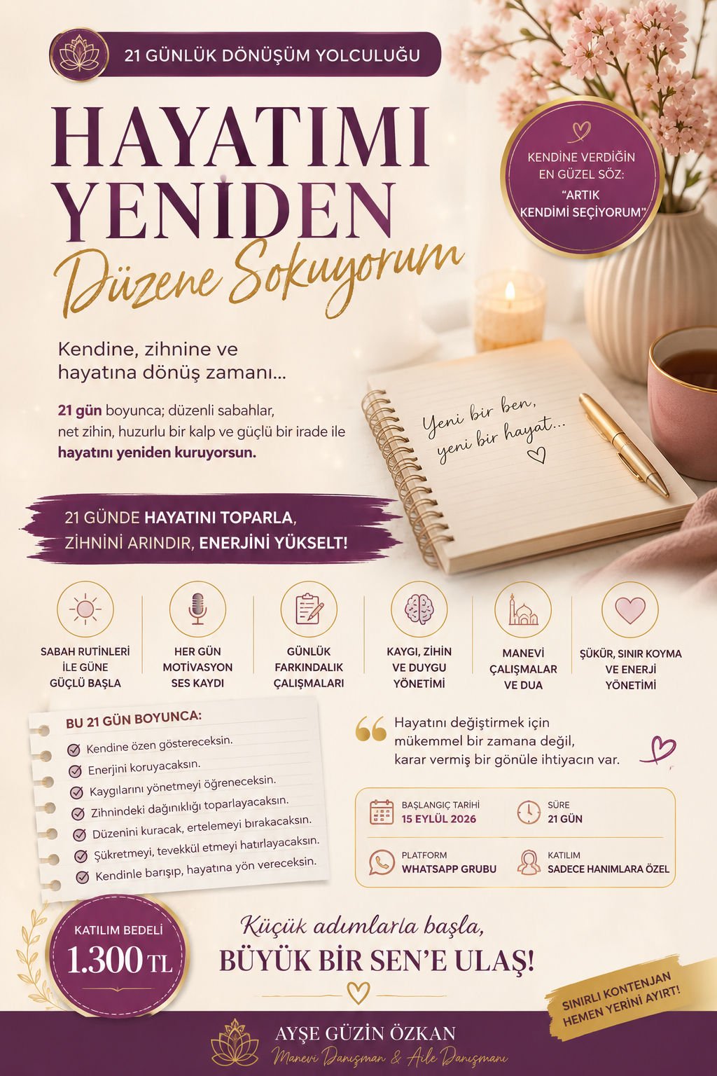 Hayatımı Yeniden Düzene Sokuyorum