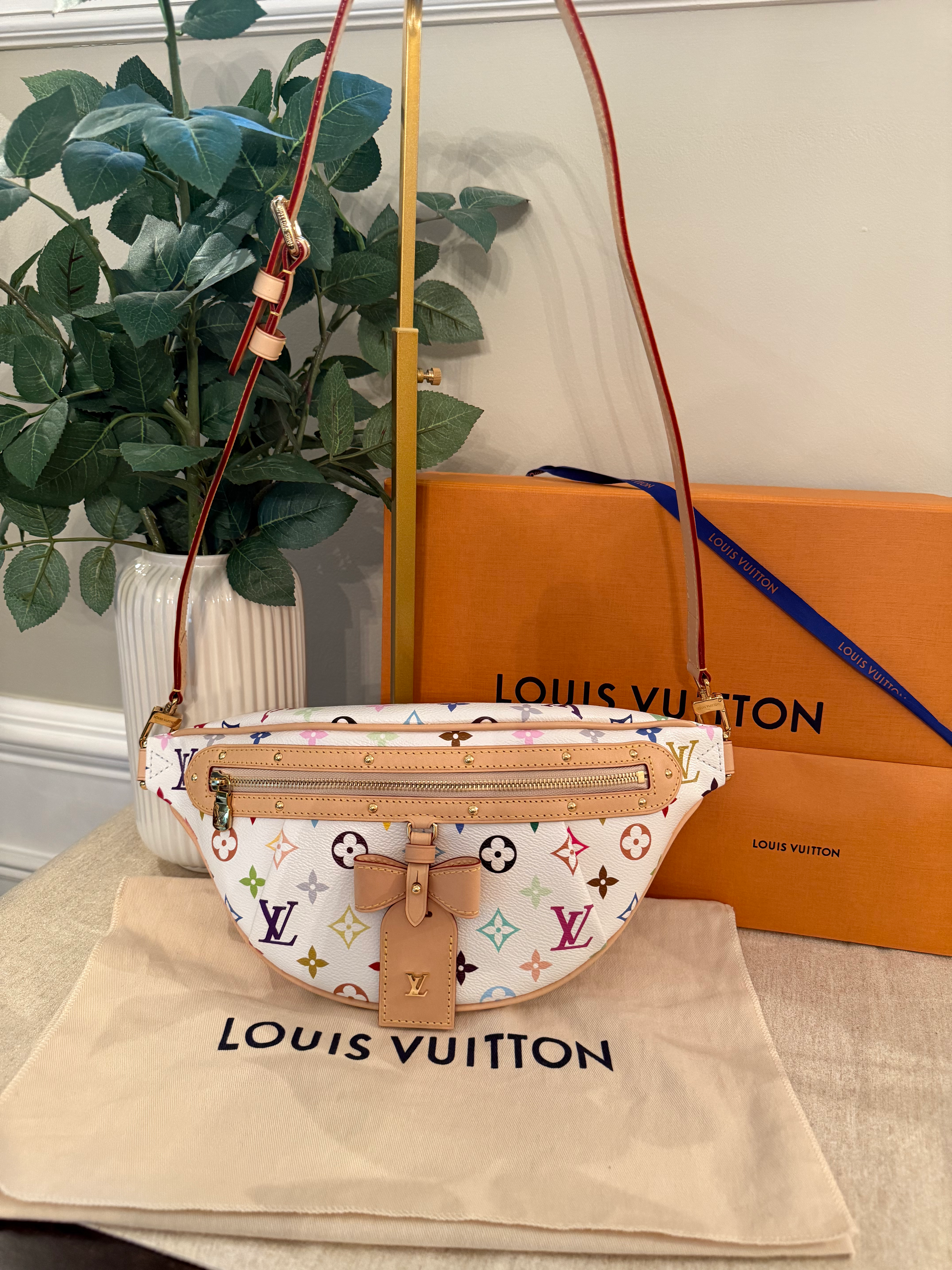 Louis Vuitton X Takashi Murakami Bumbag White