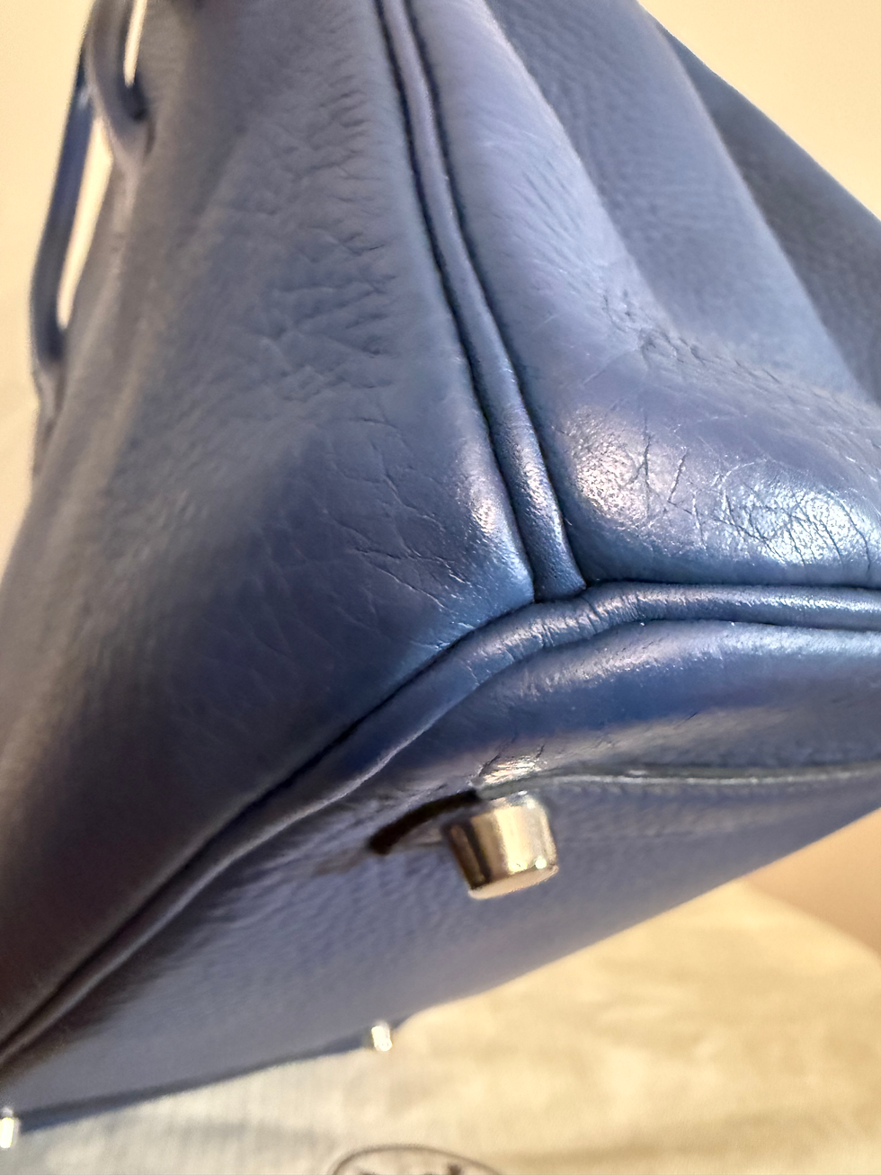 Thumbnail: Birkin 35 Clemence Leather Paladium Hardware 2007