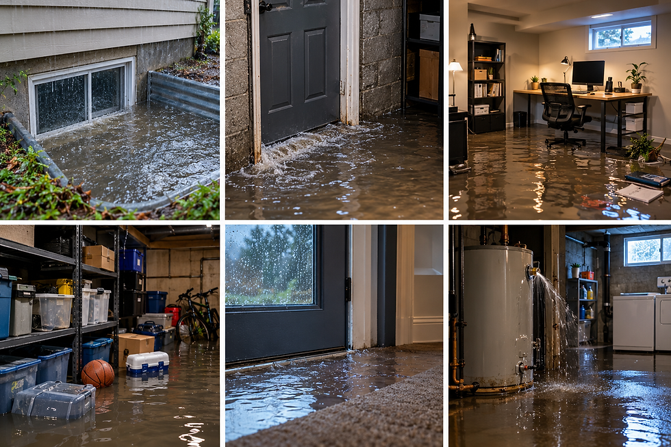 use Floodtape for basement home office flood protection