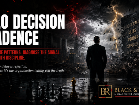 THE CEO DECISION CADENCE PROBLEM