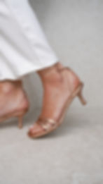 MARBELLA Rame | Sandali oro rosa tacco 6 cm