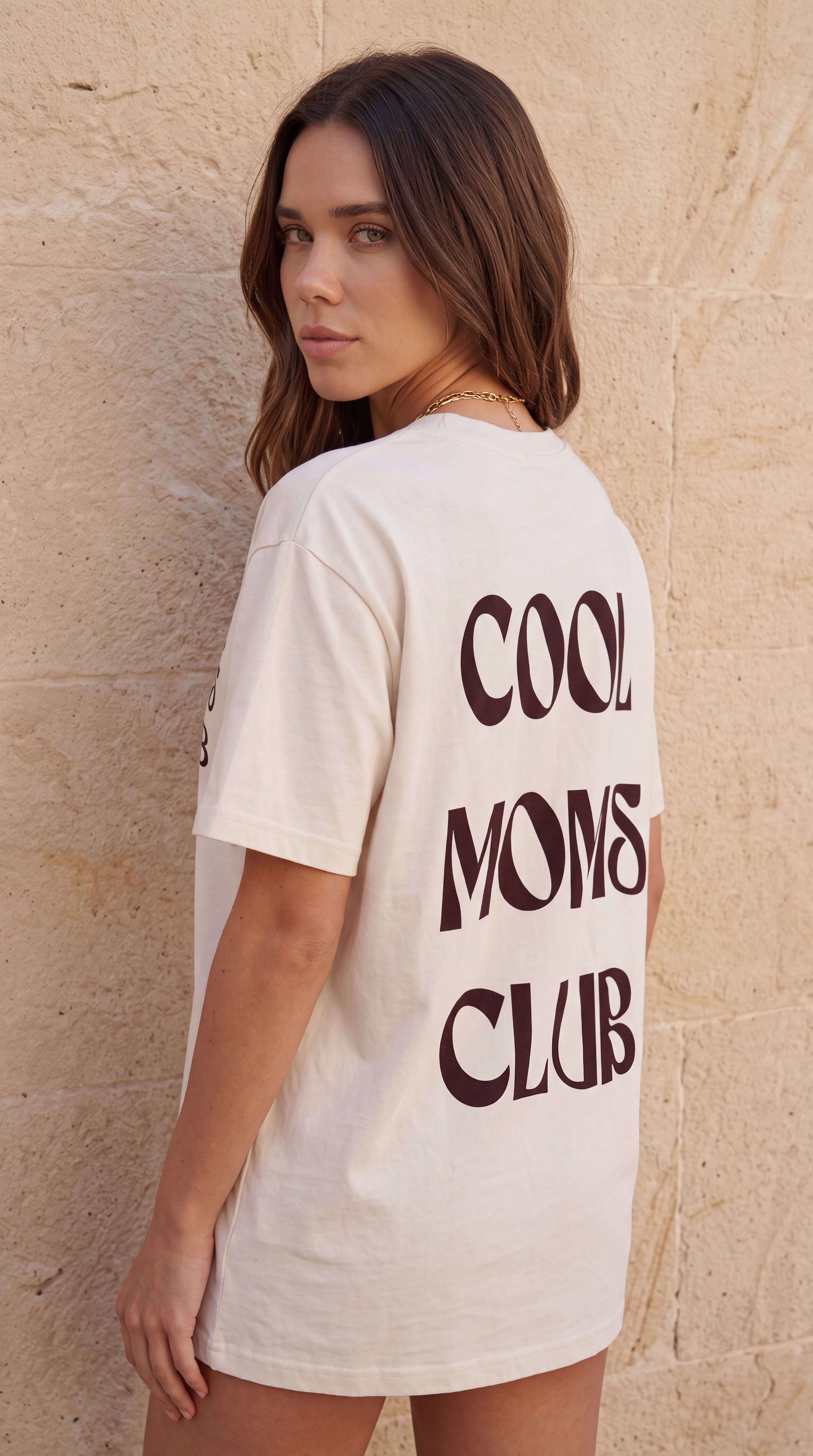 T-shirt oversize COOL MOMS CLUB