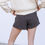 Miniature : Short/gonna in tweed marrone con taglio a portafoglio