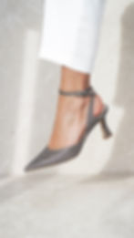 DAHLIA Bronzo | Decolleté glitter bronzo cinturino alla caviglia tacco 7 cm