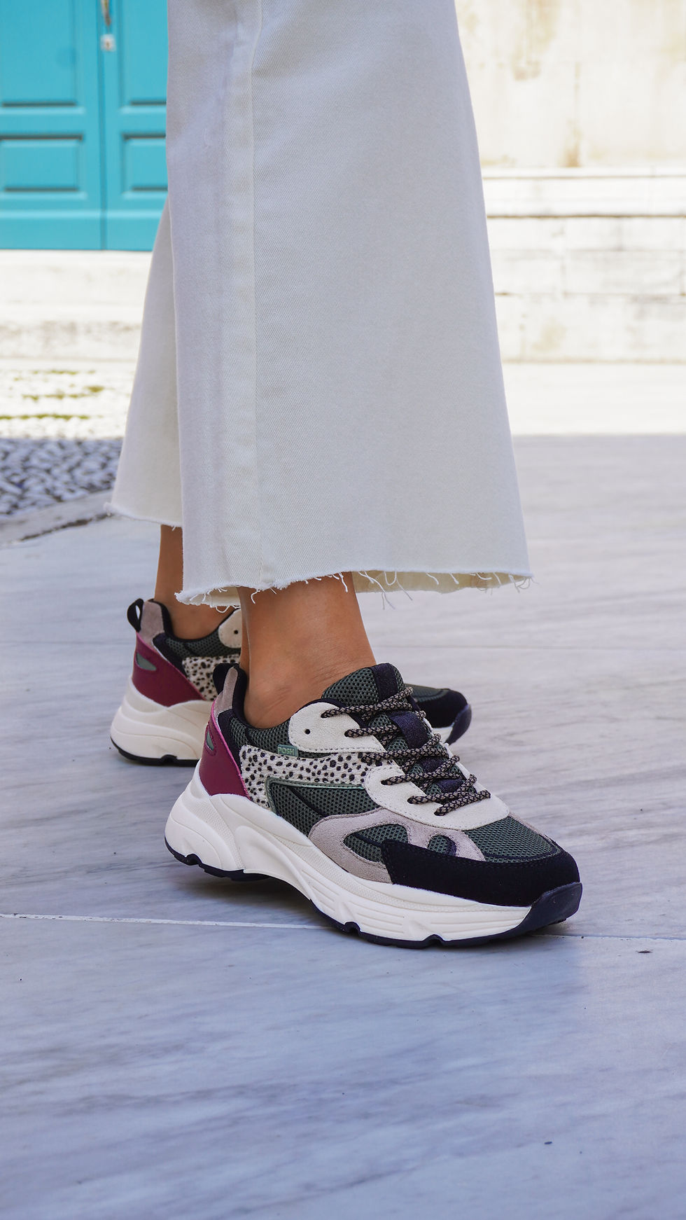 Miniaturbild: SAM | Sneakers verde scuro bordeaux