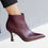 Miniatura: GAIA Bordeaux | Stivaletti vera pelle bordò punta tacco 7 cm
